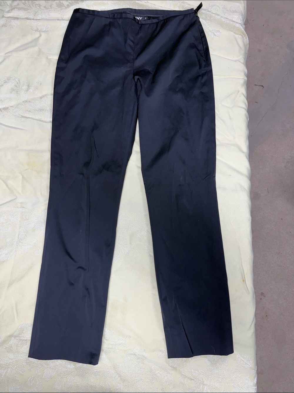 DKNY Black Straight-Leg Dress Pants
